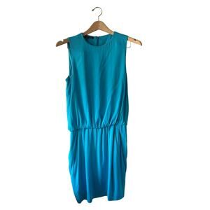 Alessandro Dell'Acqua Blue Silk Dress Size 40
